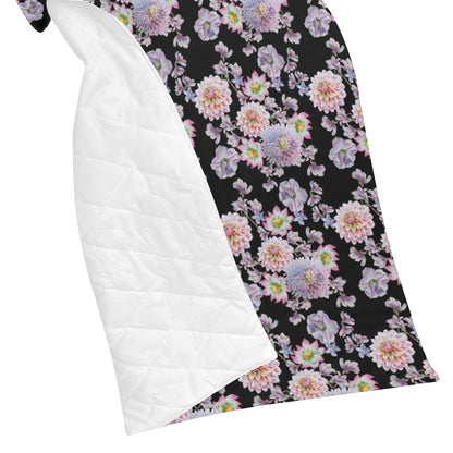 Dahlia Pattern Print Design DH012 Premium Quilt