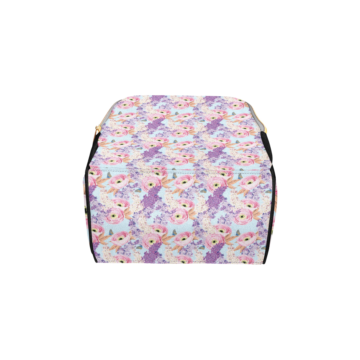 Lilac Pattern Print Design LI03 Diaper Bag Backpack