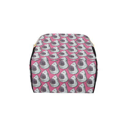 Great White Shark Pattern Print Design 01 Diaper Bag Backpack