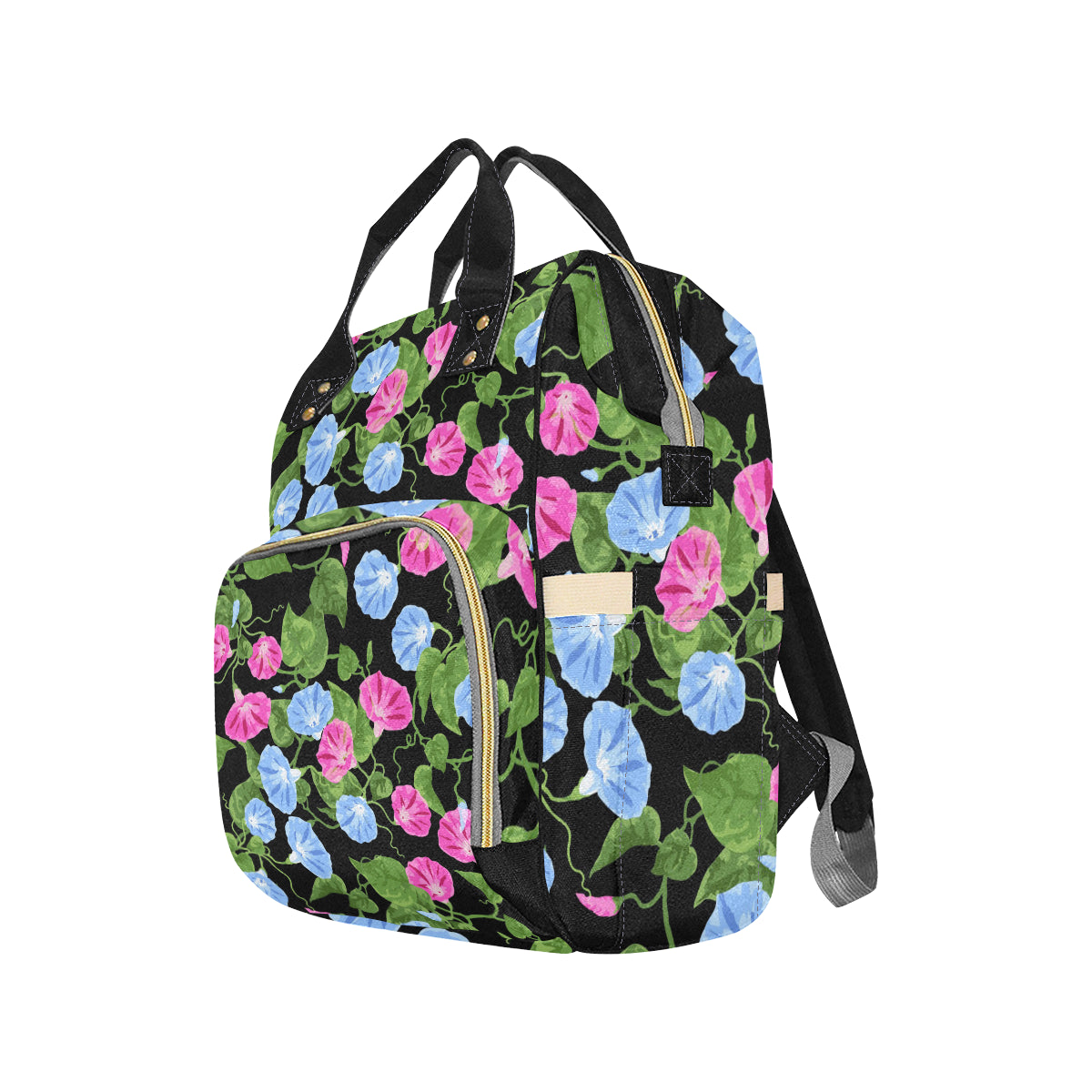 Morning Glory Pattern Print Design MG04 Diaper Bag Backpack