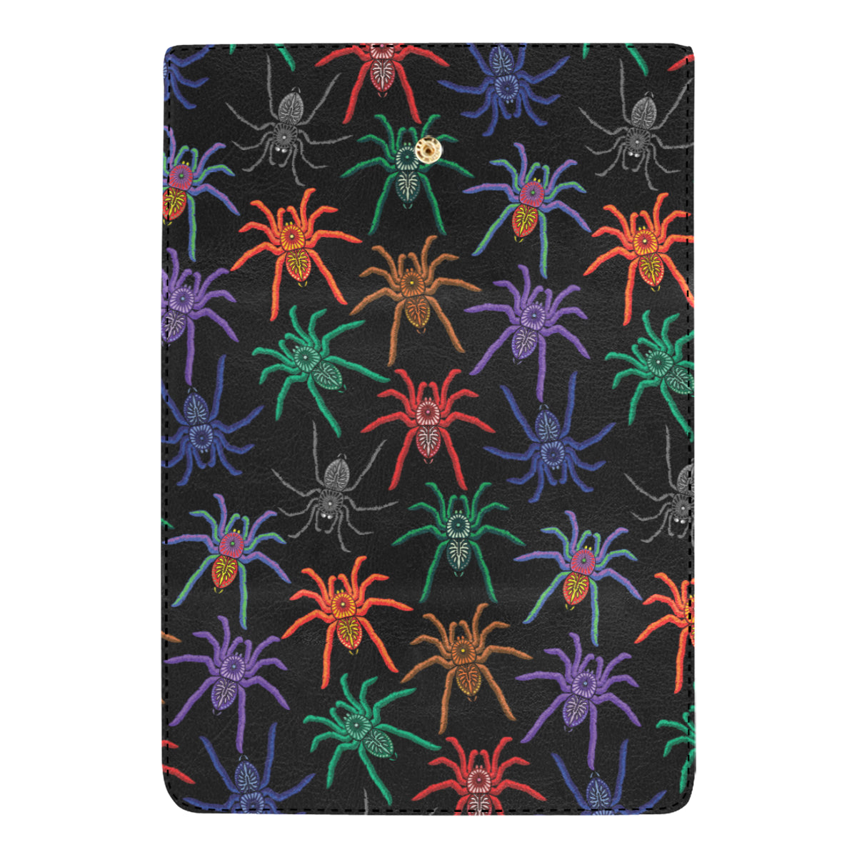 Tarantula Neon Color Pattern Print Design 03 Women's Trifold Wallet