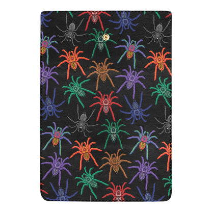 Tarantula Neon Color Pattern Print Design 03 Women's Trifold Wallet