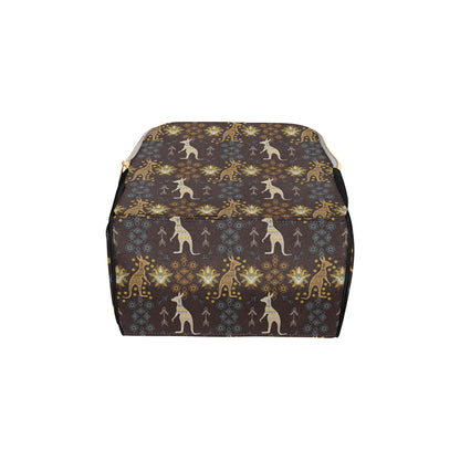 Kangaroos Pattern Print Design 03 Diaper Bag Backpack