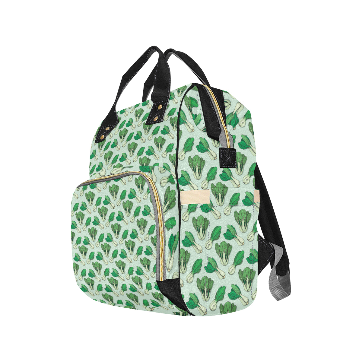 Bok Choy Pattern Print Design 01 Diaper Bag Backpack
