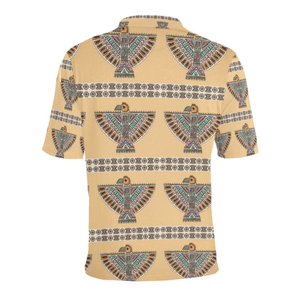 Native American Eagle Pattern Men Polo Shirt