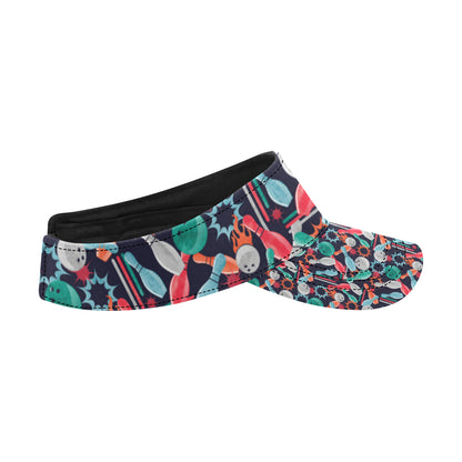 Bowling Pattern Print Design 08 Unisex Sun Visor