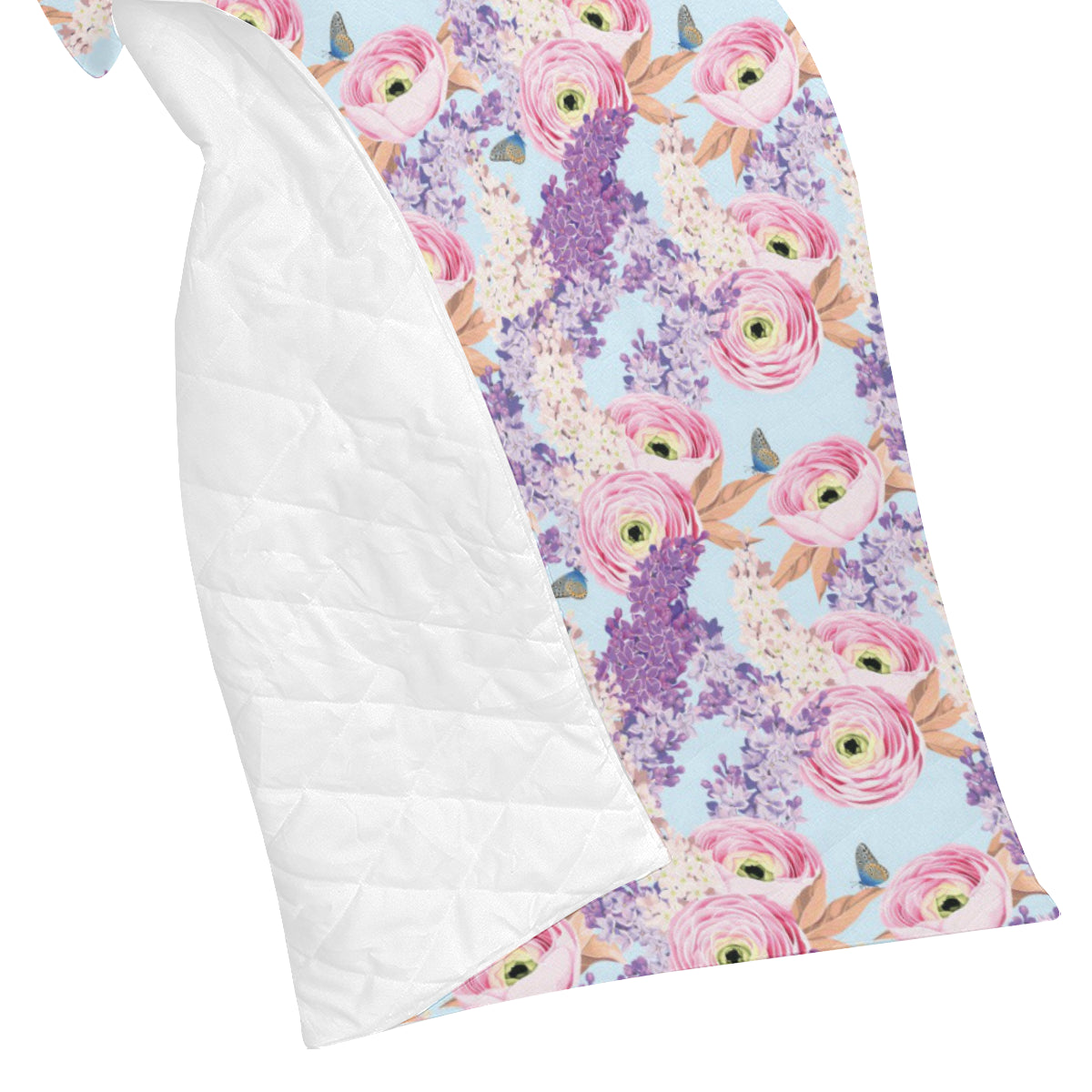 Lilac Pattern Print Design LI03 Premium Quilt