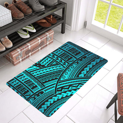 Polynesian Tribal Rubber Doormat