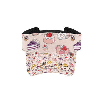 Cake Pattern Print Design 01 Unisex Sun Visor