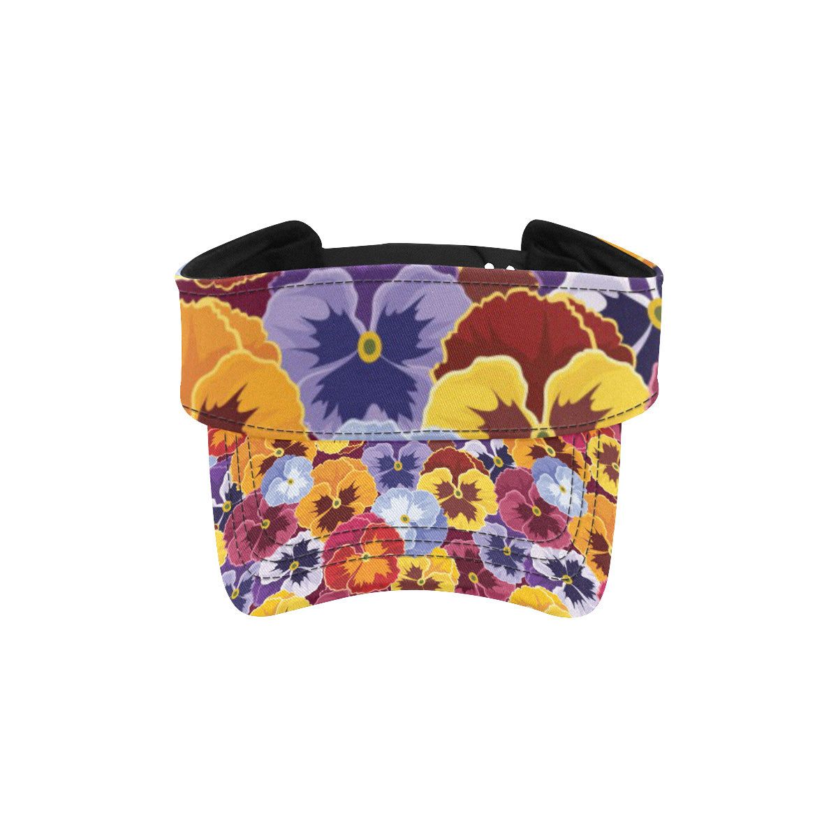 Pansy Pattern Print Design PS01 Unisex Sun Visor