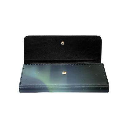 Aurora Borealis Pattern Print Design 01 Women's Trifold Wallet