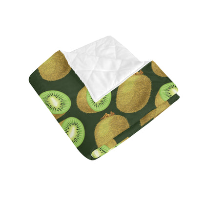 Kiwi Pattern Print Design KW04 Premium Quilt