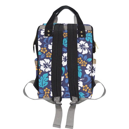 Hibiscus Pattern Print Design HB030 Diaper Bag Backpack