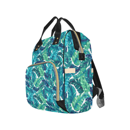 Brightness Tropical Palm Leaves Diaper Bag Backpack