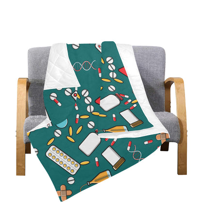 Nurse Pattern Print Design A05 Premium Quilt