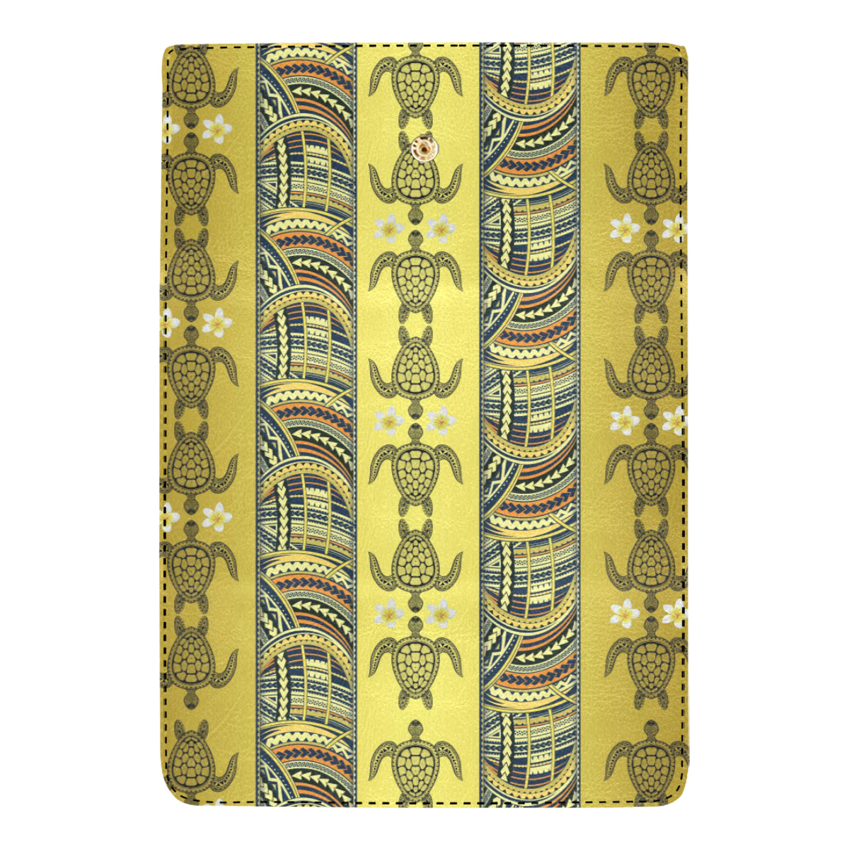 Polynesian Turtle Hawaiian Design Print Women's Trifold Wallet