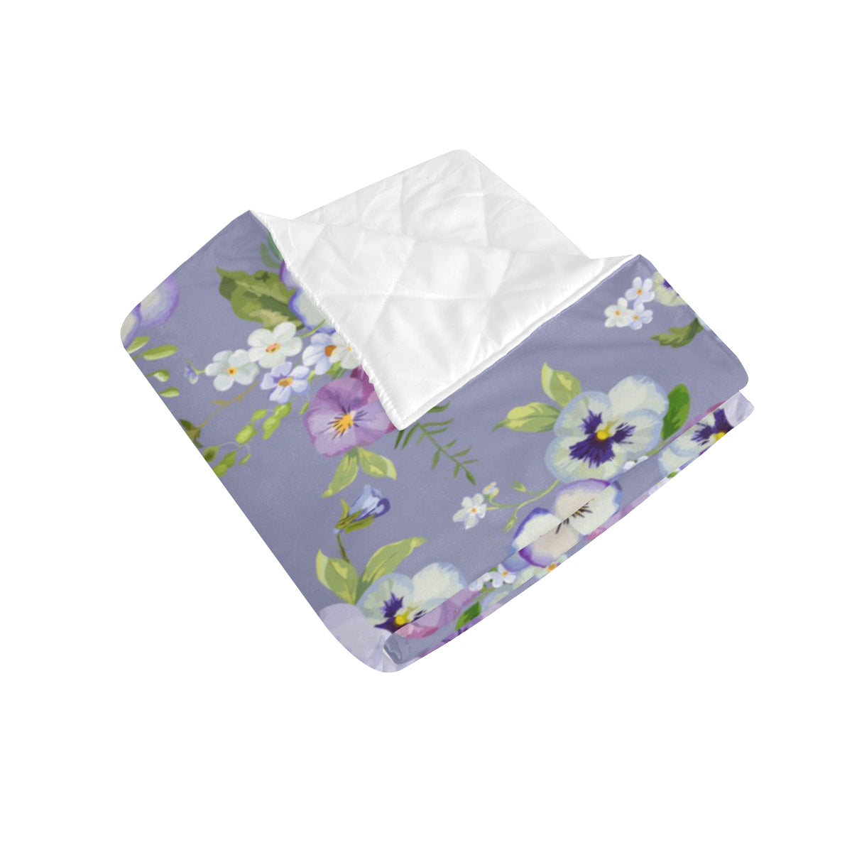 Pansy Pattern Print Design PS05 Premium Quilt