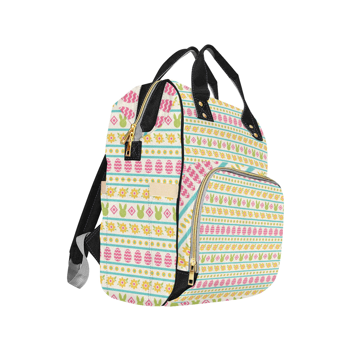 Easter Eggs Pattern Print Design RB016 Diaper Bag Backpack