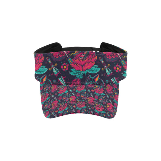 Old School Tattoo Print Unisex Sun Visor