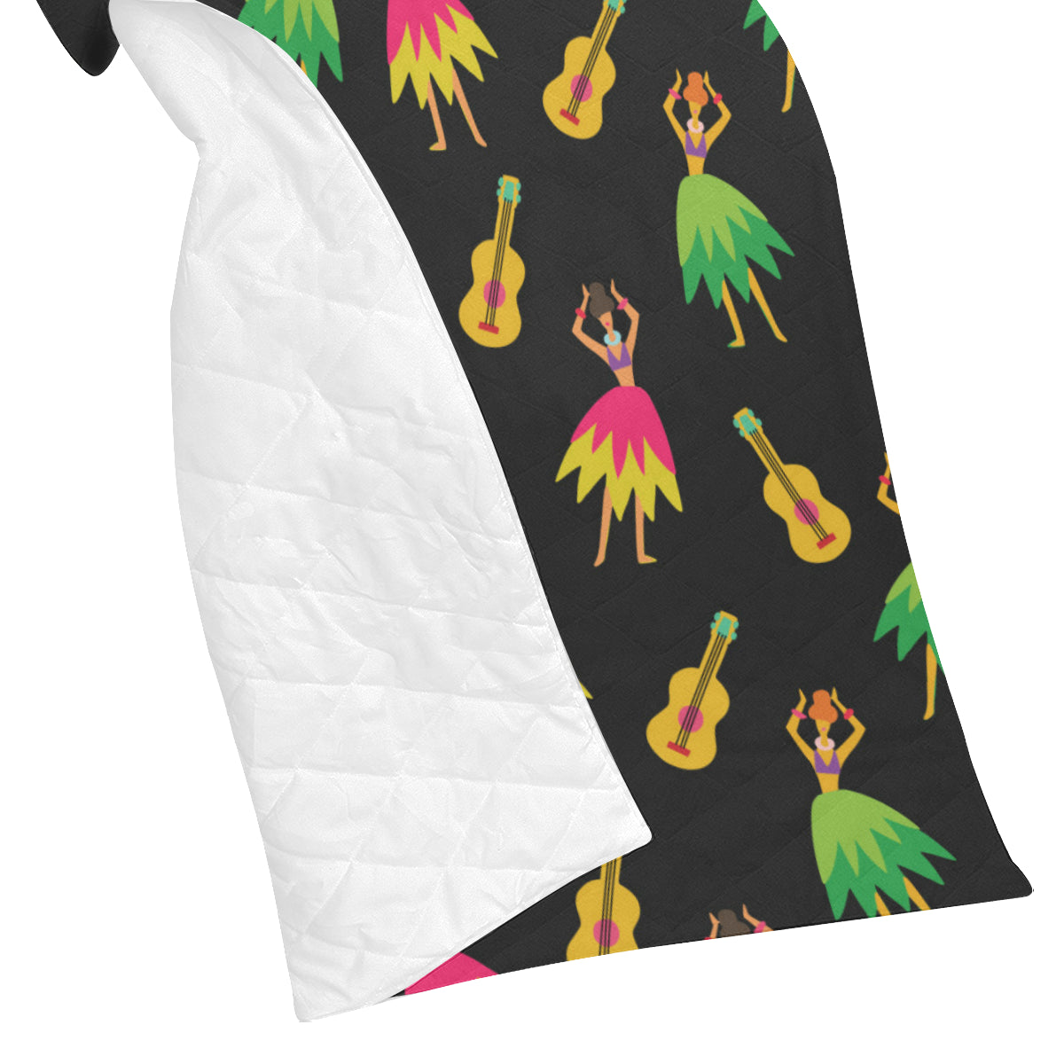 Hula Dancers Hawaiian Girl Pattern Print Design 03 Premium Quilt