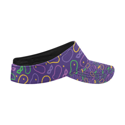 Mardi Gras Pattern Print Design 04 Unisex Sun Visor