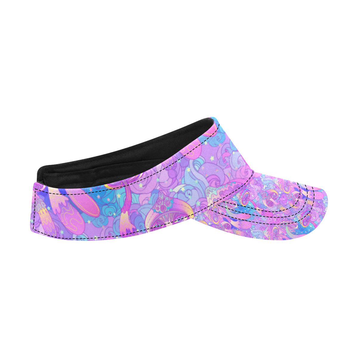 Psychedelic Trippy Mushroom Print Unisex Sun Visor