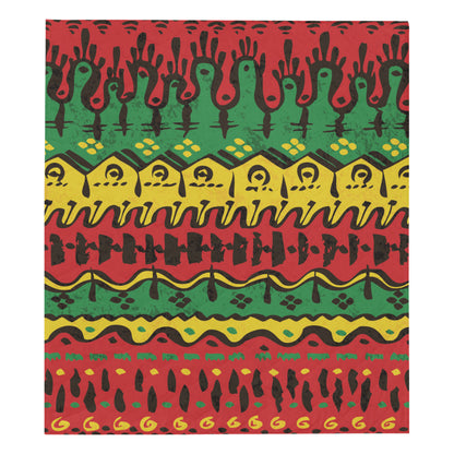 Rasta Pattern Print Design A01 Premium Quilt