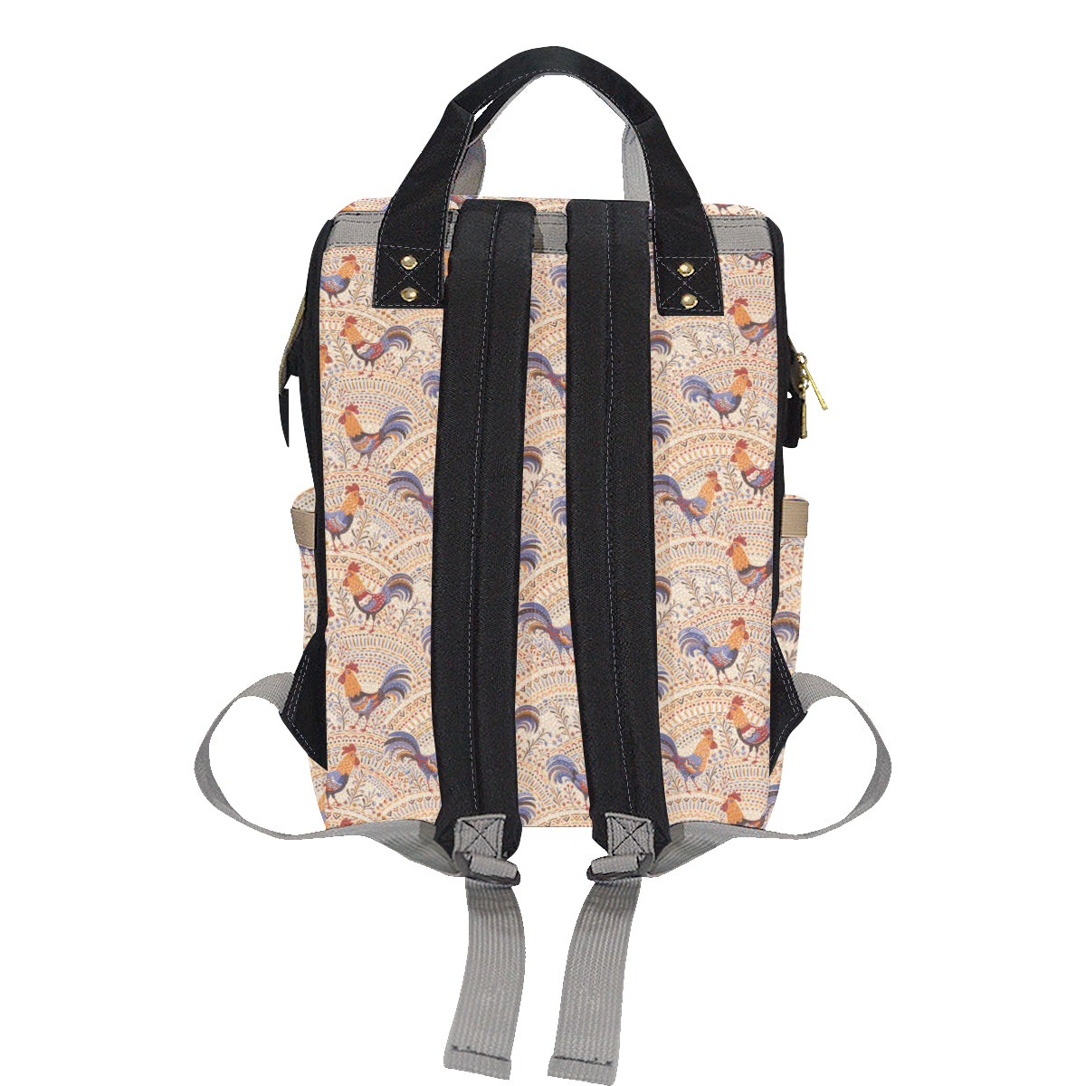 Chicken Boho Style Pattern Diaper Bag Backpack