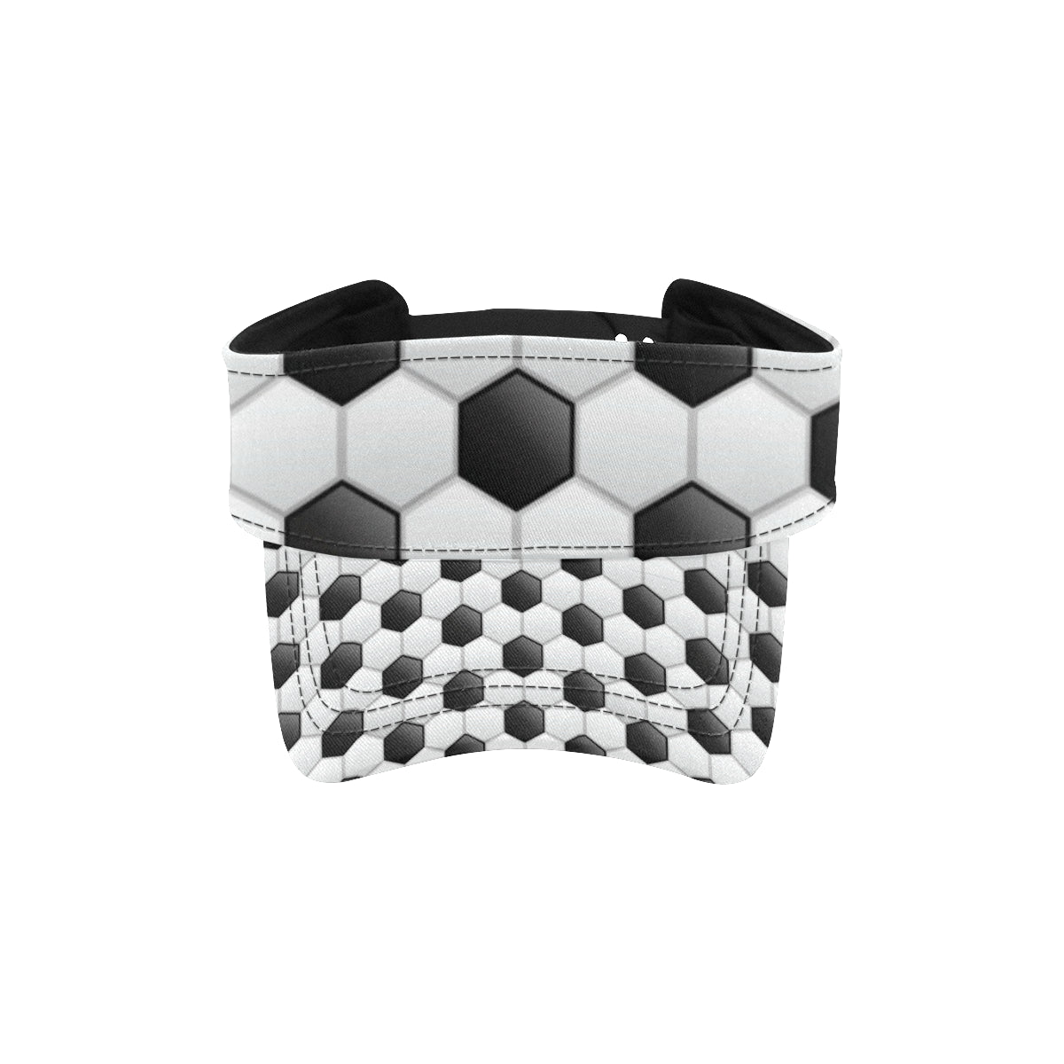 Soccer Ball Texture Print Pattern Unisex Sun Visor