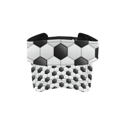 Soccer Ball Texture Print Pattern Unisex Sun Visor