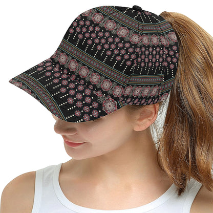 Ethnic Dot Style Print Pattern Snapback Cap