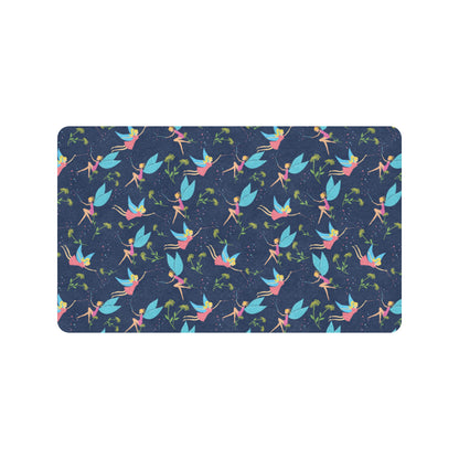 Fairy with flower Print Pattern Rubber Doormat