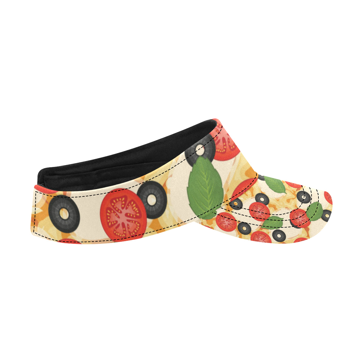 Pizza Pattern Print Design A05 Unisex Sun Visor