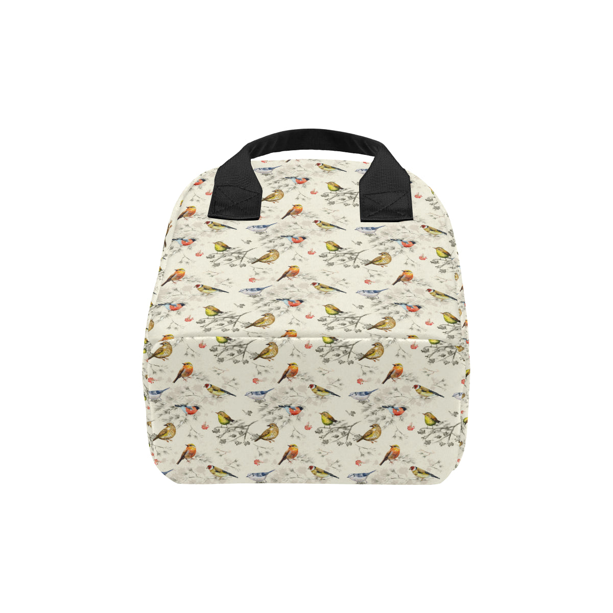 Bird Watercolor Design Pattern Insulated Lunch Bag