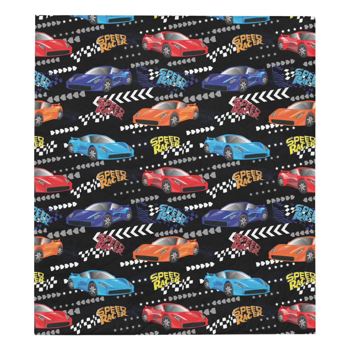 Racing Pattern Print Design A05 Premium Quilt