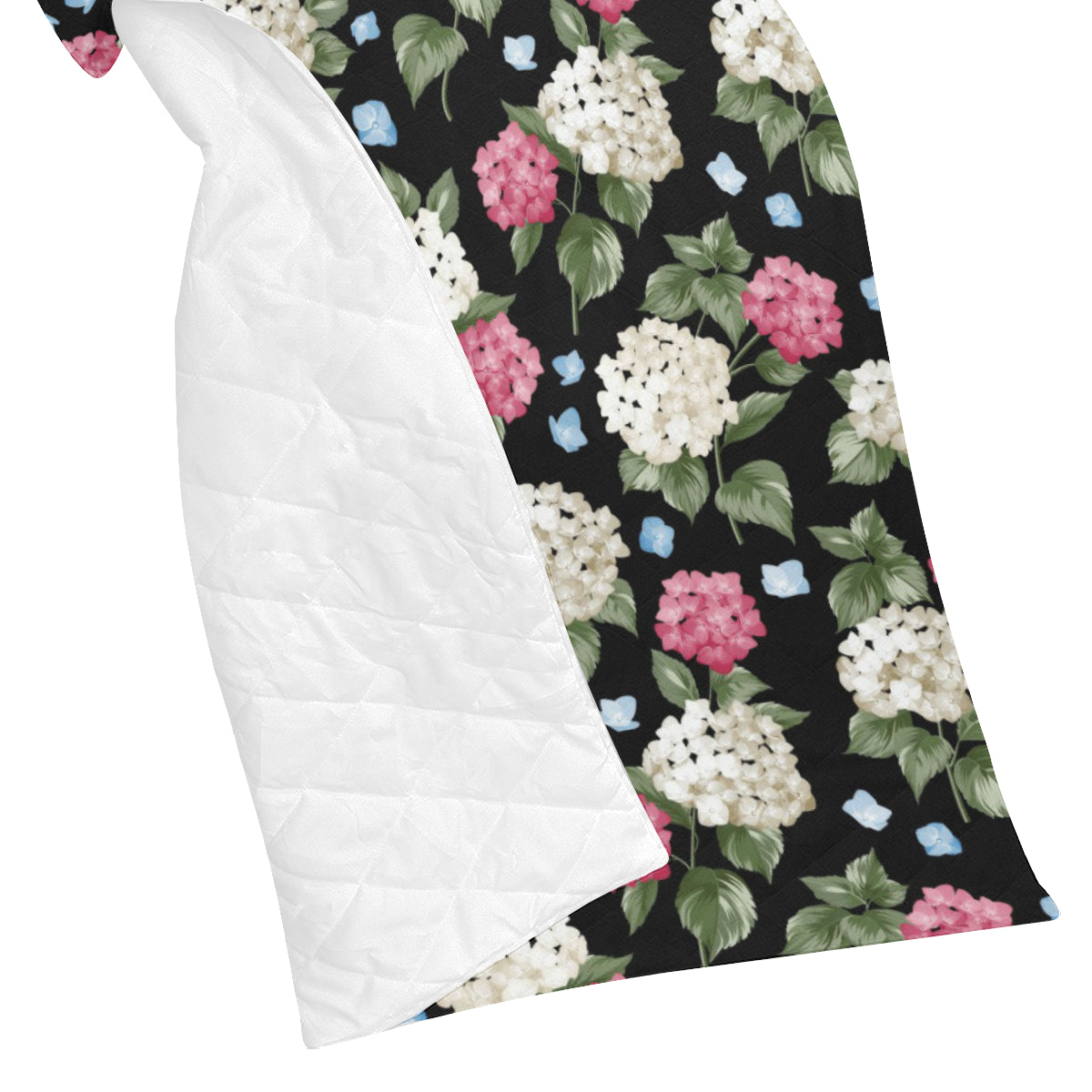 Hydrangea Pattern Print Design HD09 Premium Quilt