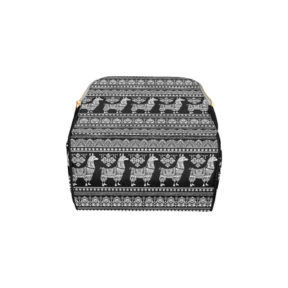 Llama Aztec Style Pattern Print Design 01 Diaper Bag Backpack