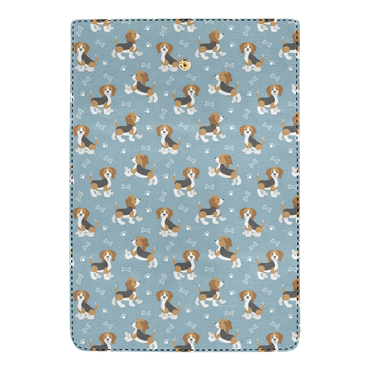 Beagle Pattern Print Design 02 Women's Trifold Wallet
