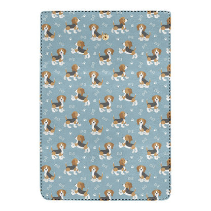Beagle Pattern Print Design 02 Women's Trifold Wallet