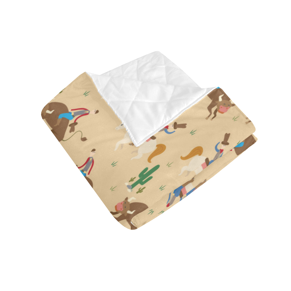 Rodeo Pattern Print Design A02 Premium Quilt