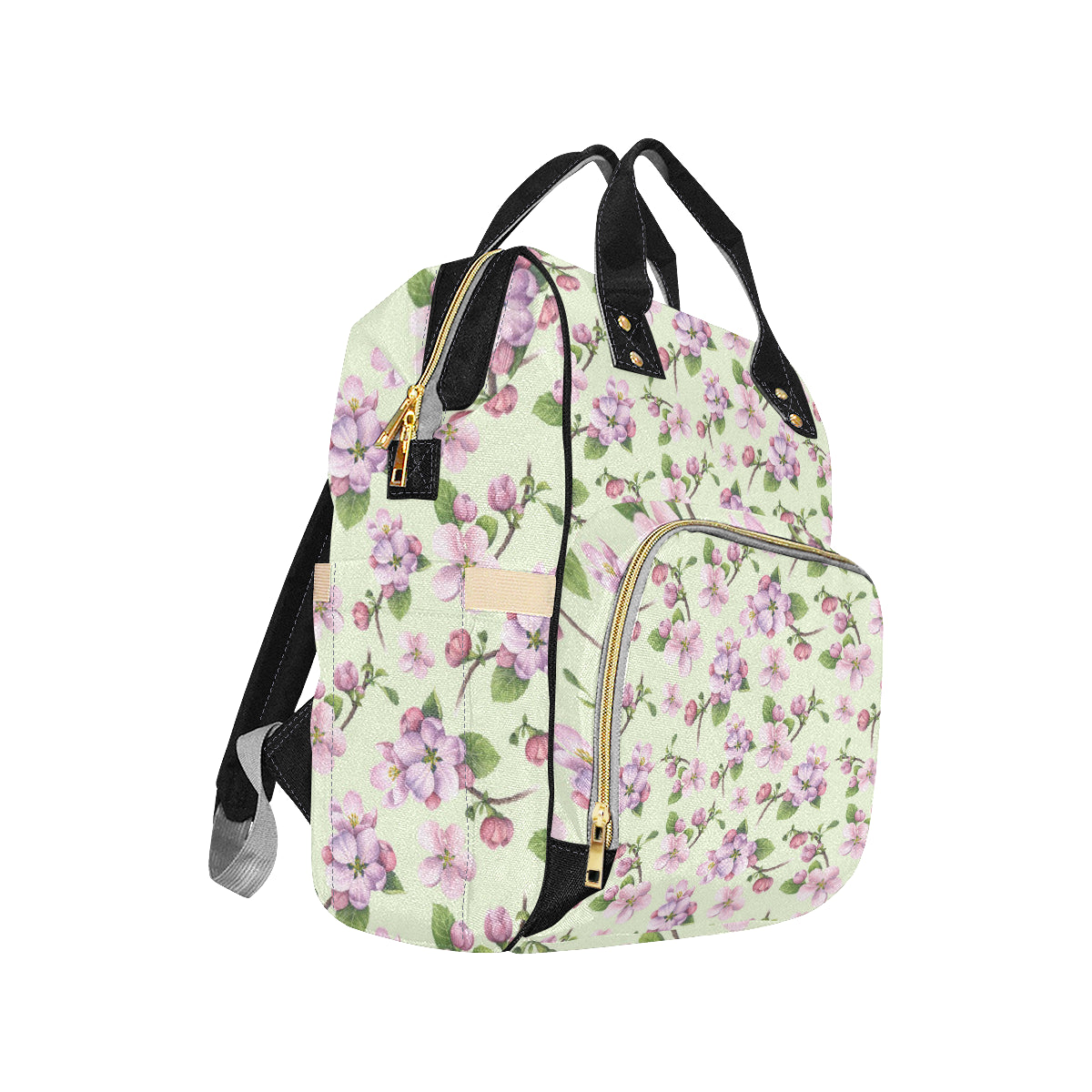 Apple blossom Pattern Print Design AB05 Diaper Bag Backpack