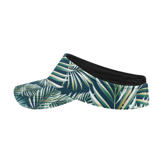 Sun Spot Tropical Palm Leaves hower Curtain Unisex Sun Visor