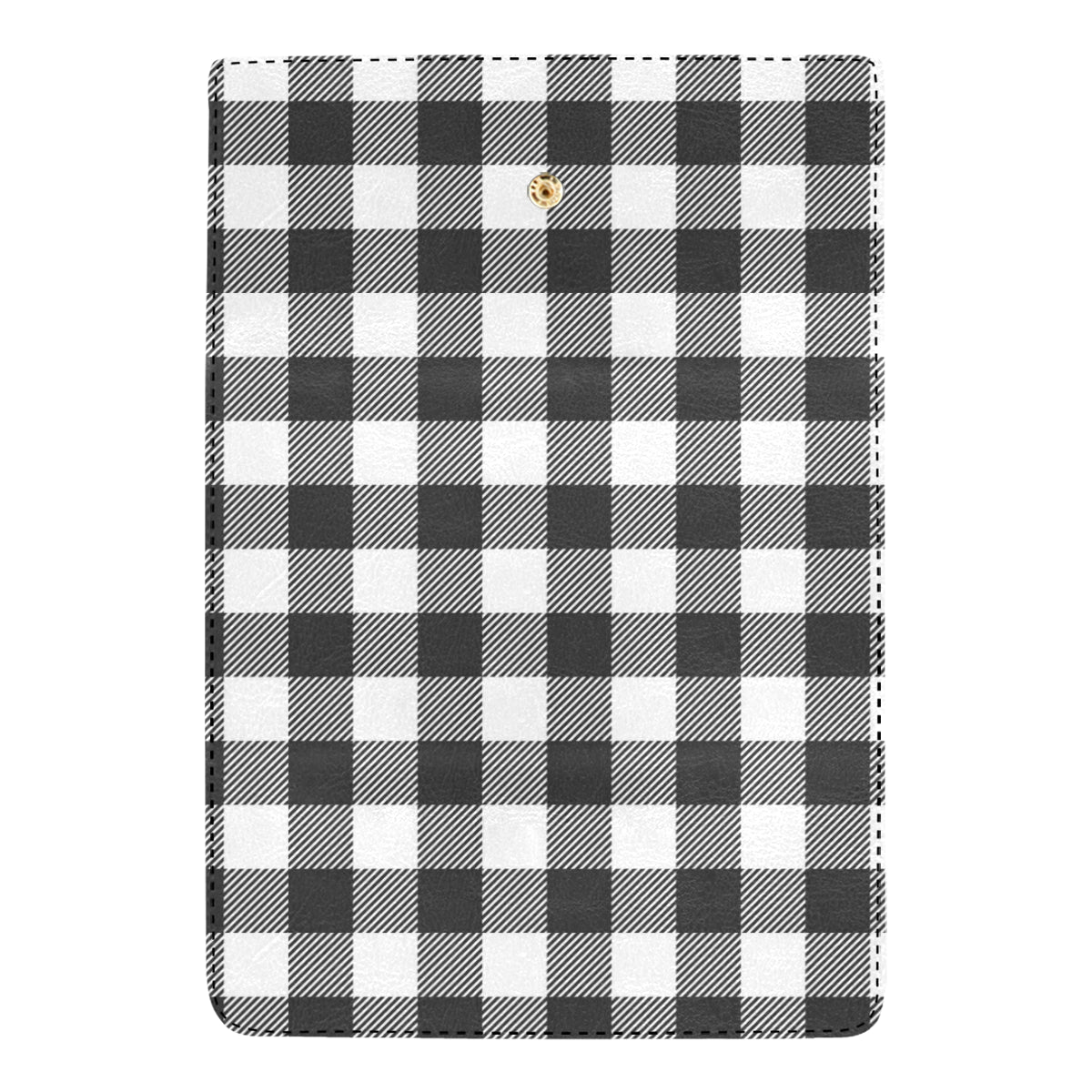 Buffalo check Black white Pattern Print Design 04 Women's Trifold Wallet
