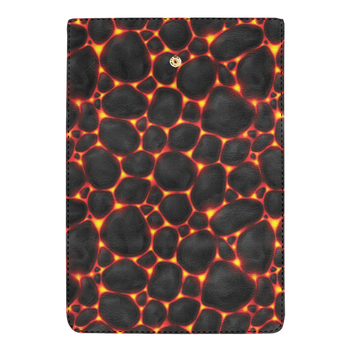 Lava Pattern Print Design 01 Women's Trifold Wallet