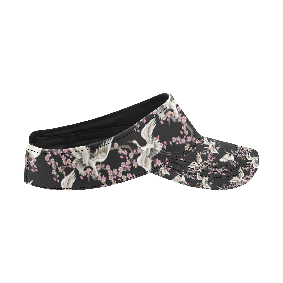 Crane Pattern Print Design 01 Unisex Sun Visor