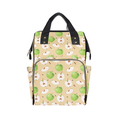 Apple Pattern Print Design AP07 Diaper Bag Backpack