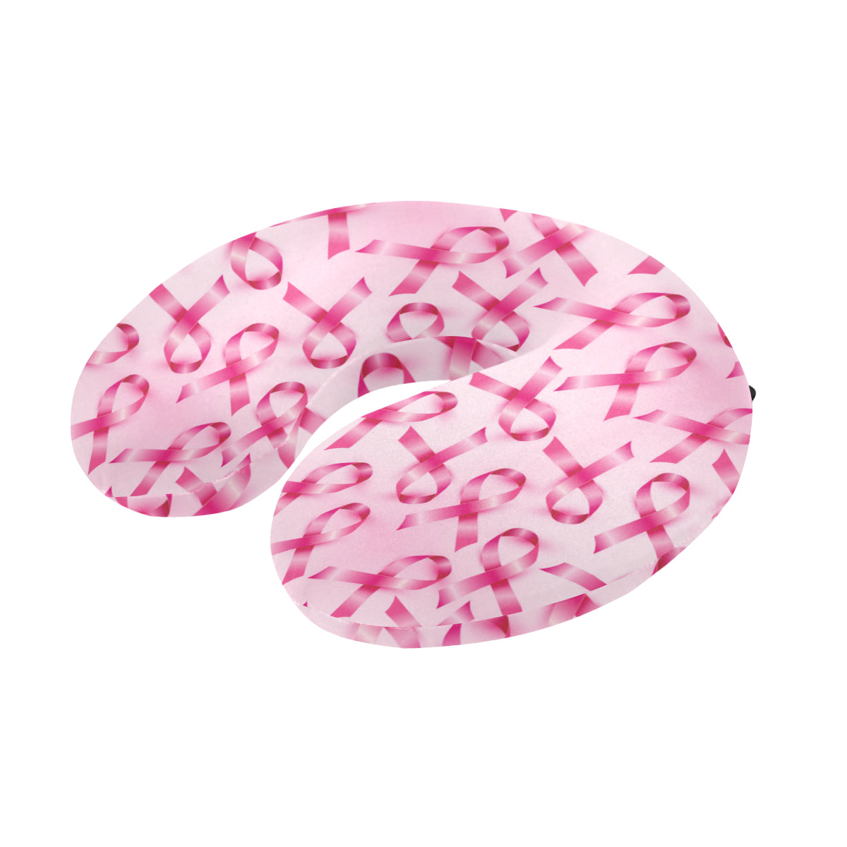 Breast cancer Pattern Print Design 04 U-Shaped Travel Neck Pillow