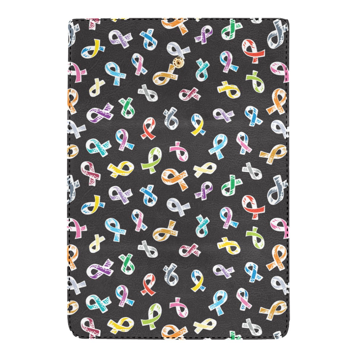 Cancer Awareness Pattern Print Design 02 Women's Trifold Wallet