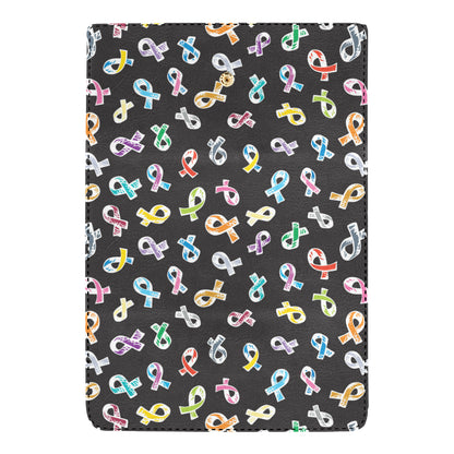 Cancer Awareness Pattern Print Design 02 Women's Trifold Wallet