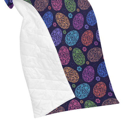 Easter Eggs Pattern Print Design RB012 Premium Quilt